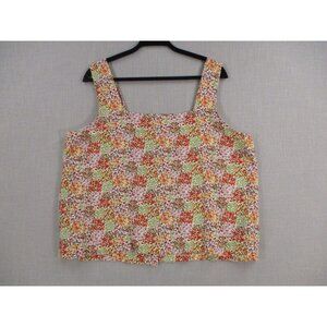 Lauren Conrad XXL‎ Floral Multicolor Sleeveless Top